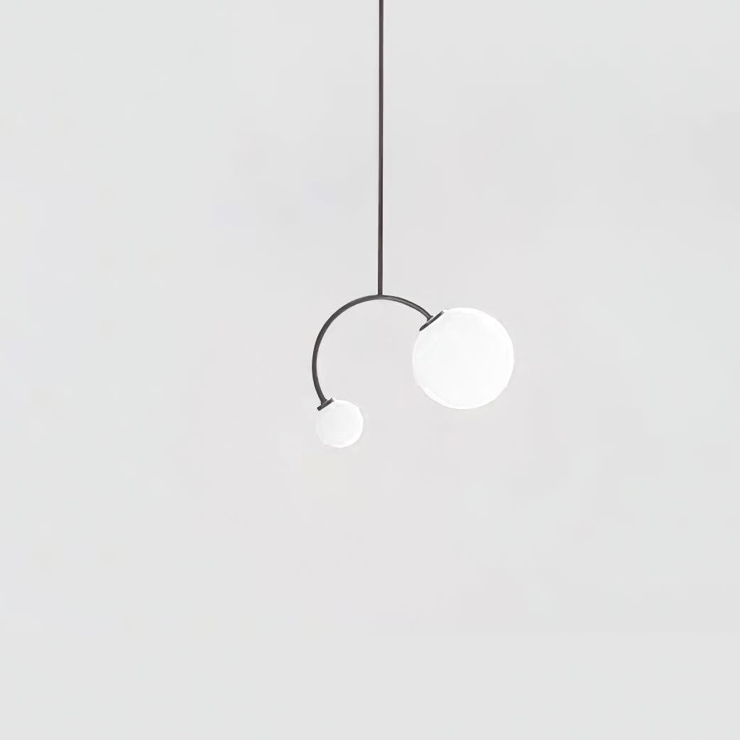 Creative Double Heads Glass Pendant Lamp M493