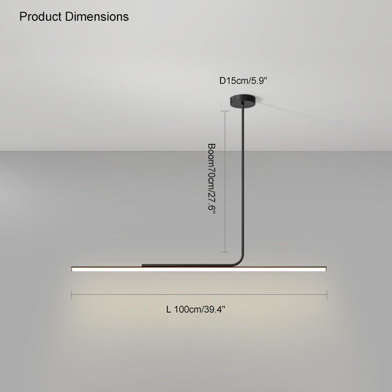 Modern Simple Asymmetrical Linear Pendant Lamp M140