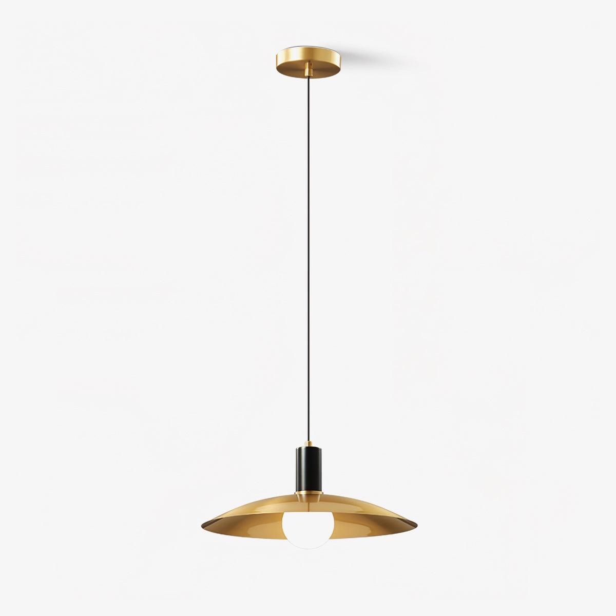 Brass Flared Pendant Lamp D361