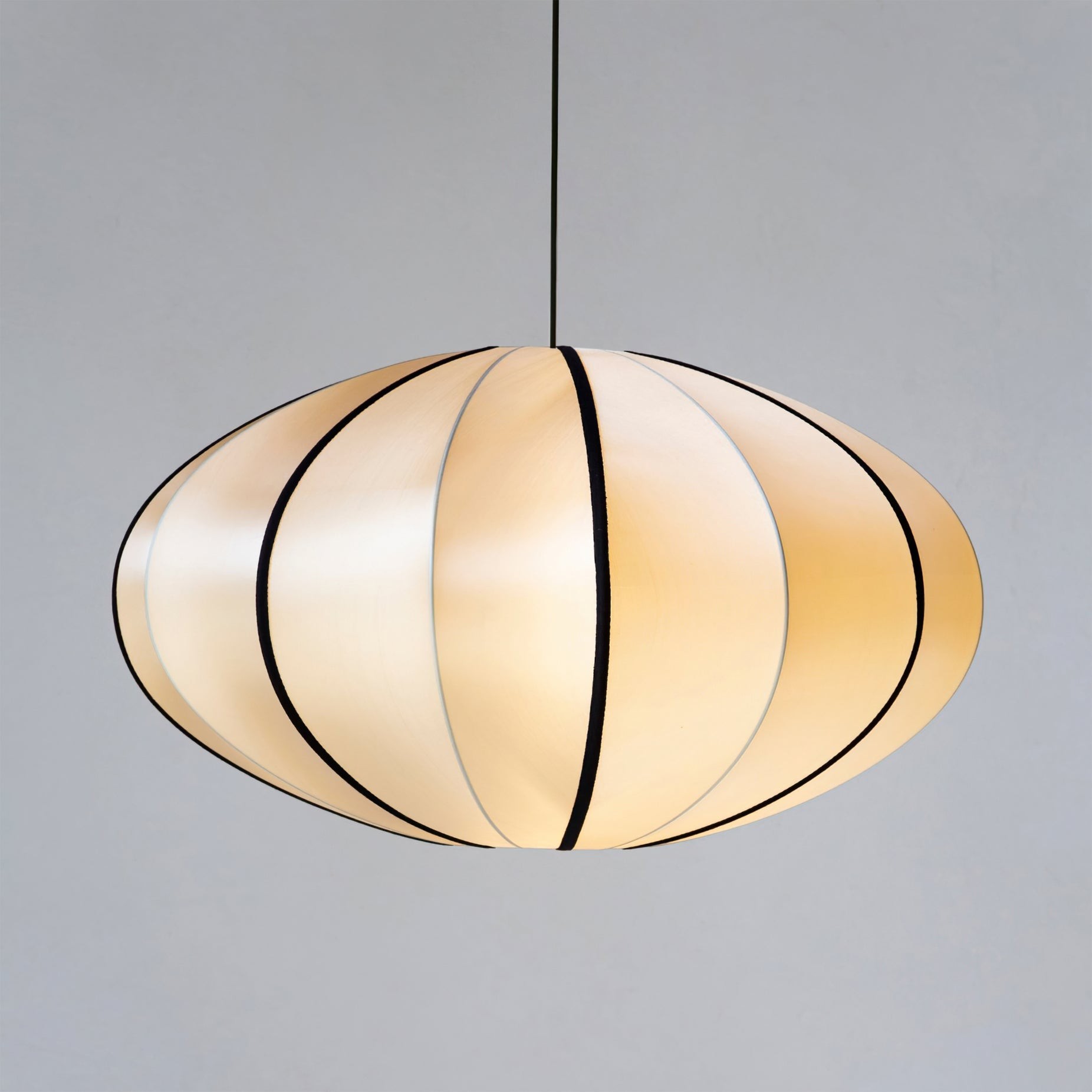 Vintage Silk Lantern Pendant Lamp M575
