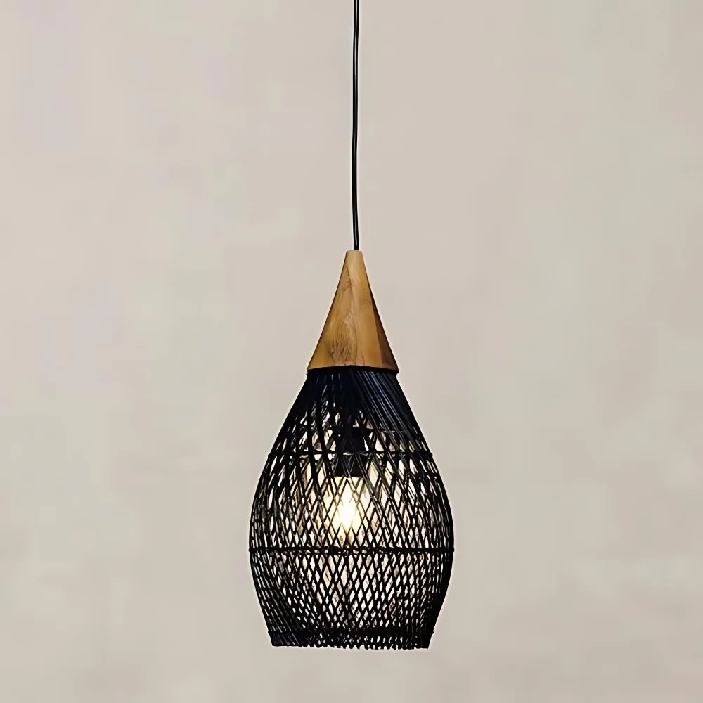 Handmade Rattan Tapestry Pendant Light D839