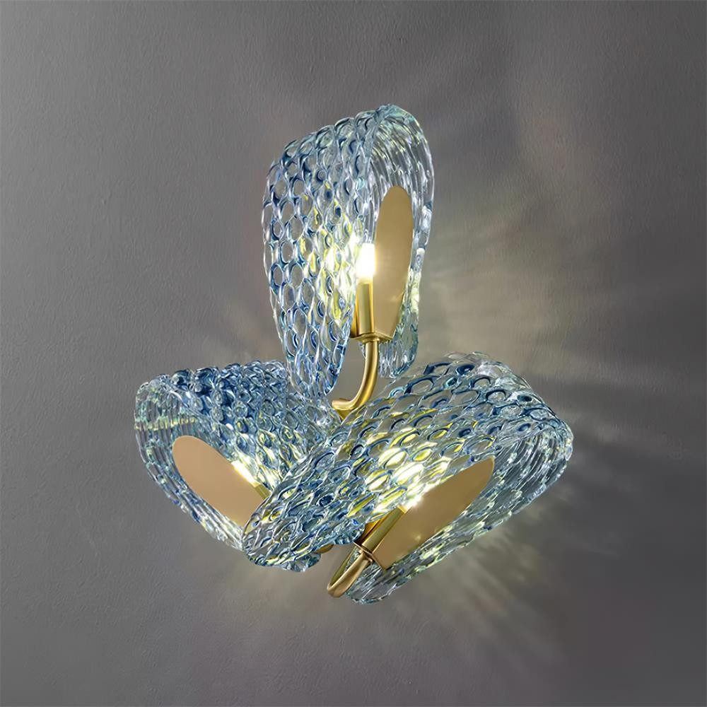 Creative Light Luxury Blue Ribbon Wall Lamp M283