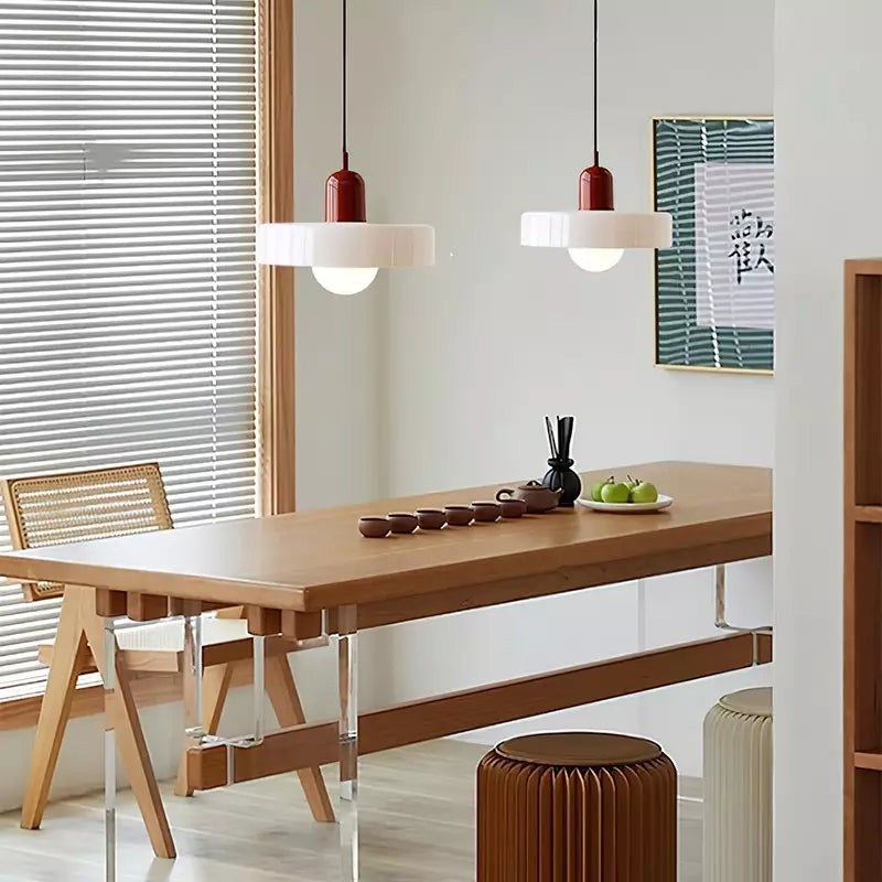 Morandi Glass Disc Orb Pendant Lamp S85