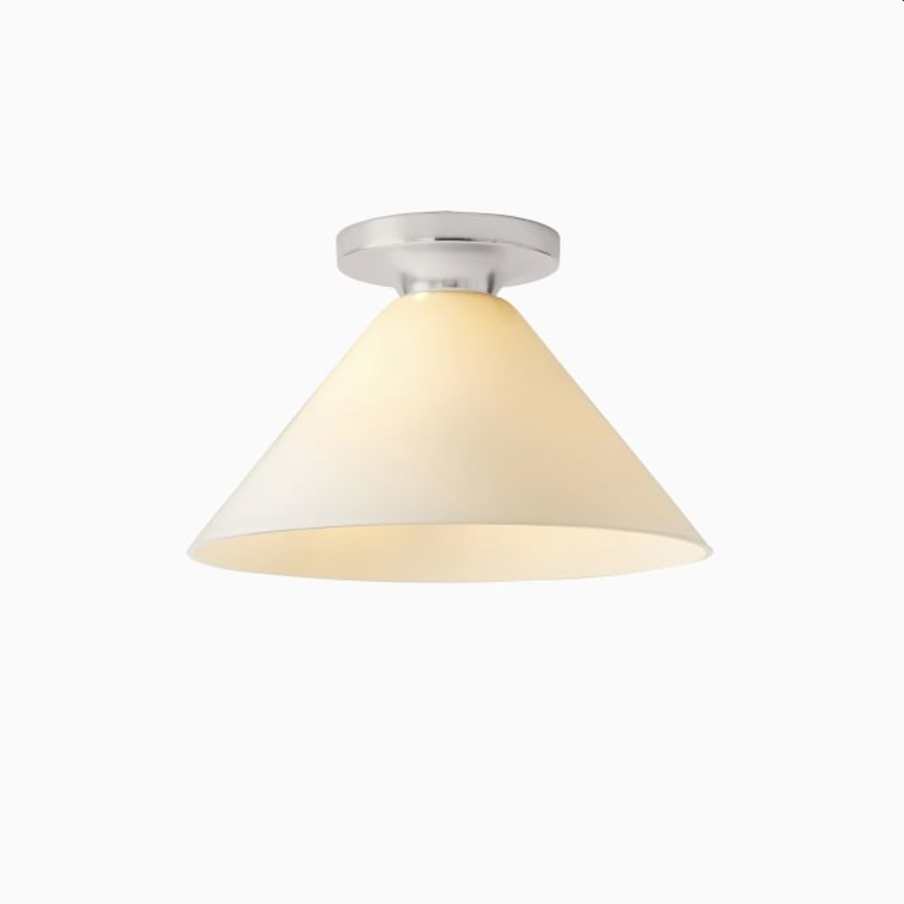 Conica Cone Flush Mount – Glass Ceiling Light for Modern Spaces T233