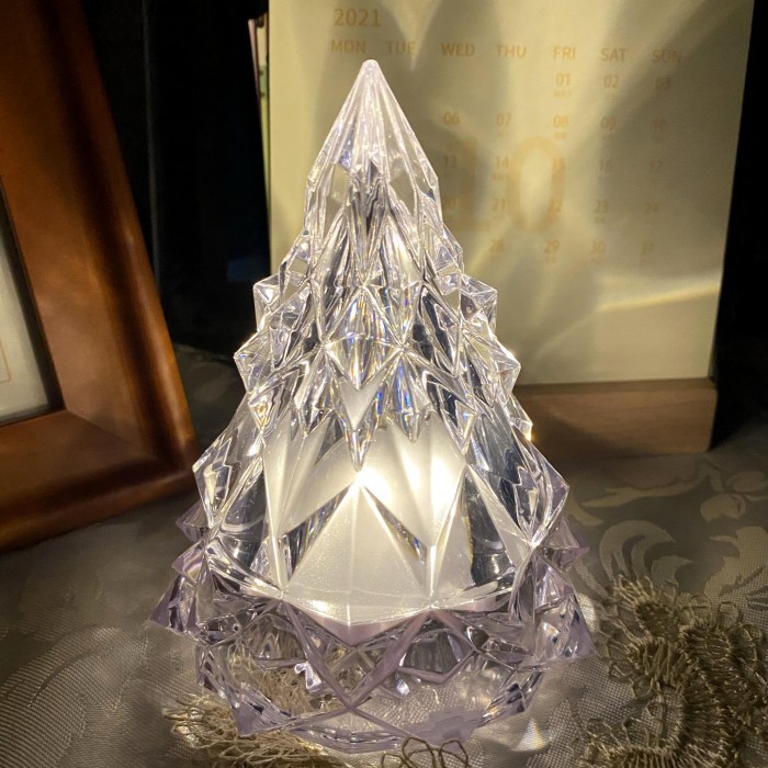 Christmas Tree Crystal Battery Table Lamp  S177