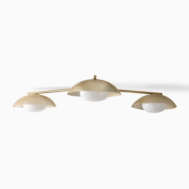 Elorina 3-Light Flush Mount Glass/Metal Ceiling Light - A Stylish Fixture for Modern Spaces T004