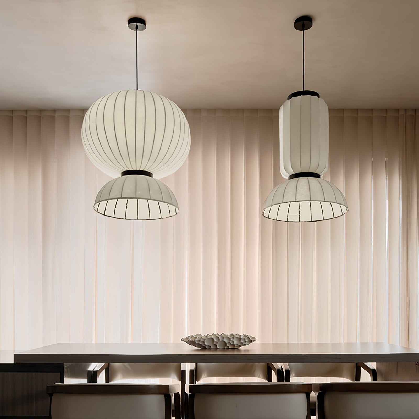 Mulberry Silk Lantern Pendant Light M536