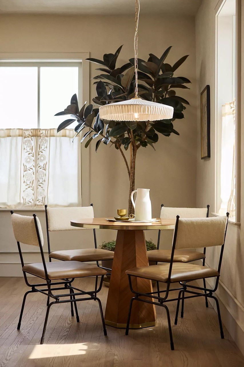 Elumina Silk Pleated Pendant Light - Classic Hanging Ceiling Fixture T083