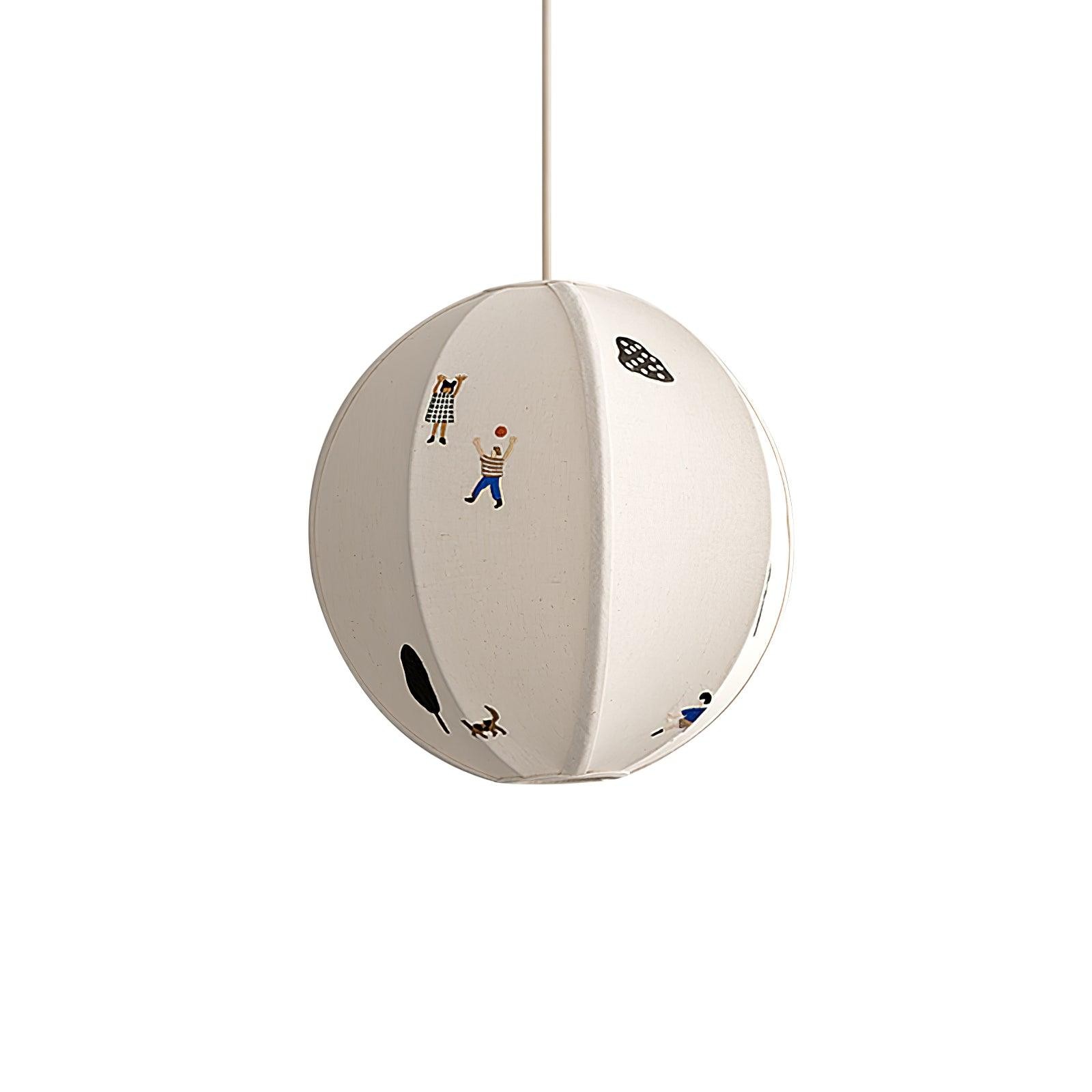 Park Embroidered Textile Pendant Lamp M442