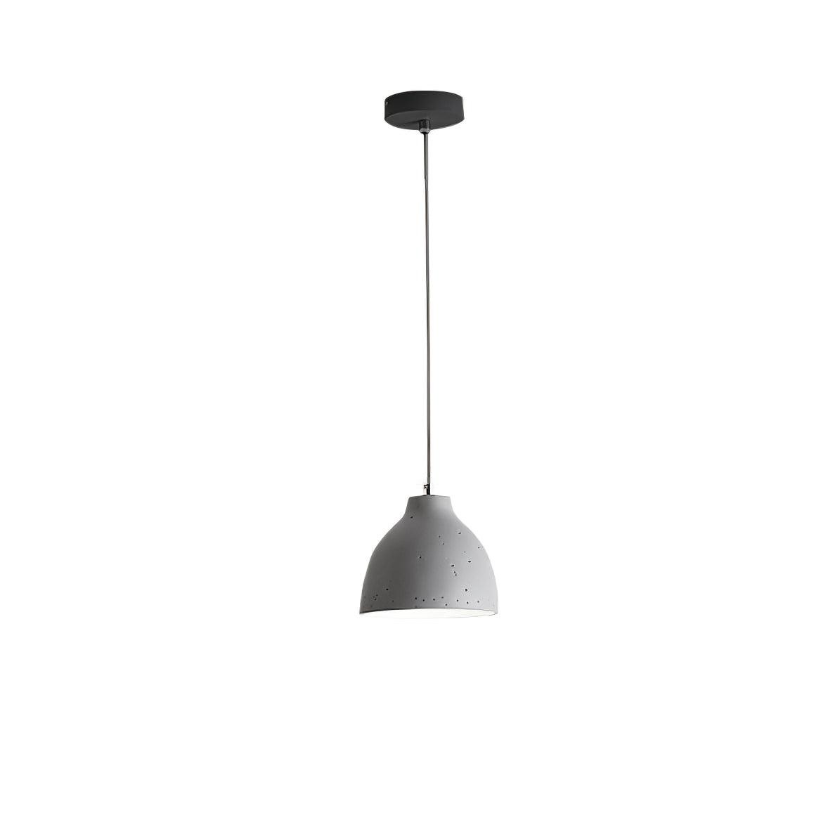 Modern Minimalist Industrial Resin Bowl LED Pendant Light M433