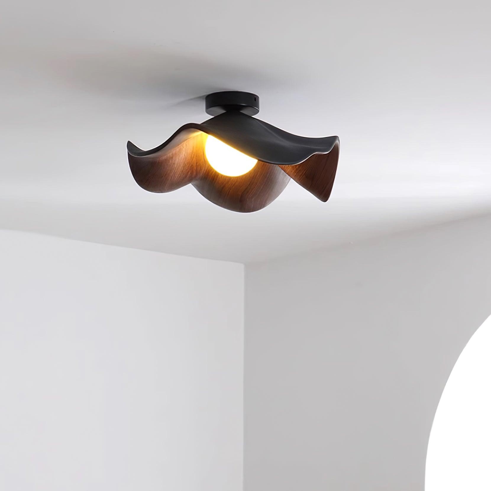 New Modern Simple Walnut Grain Ceiling Light M171