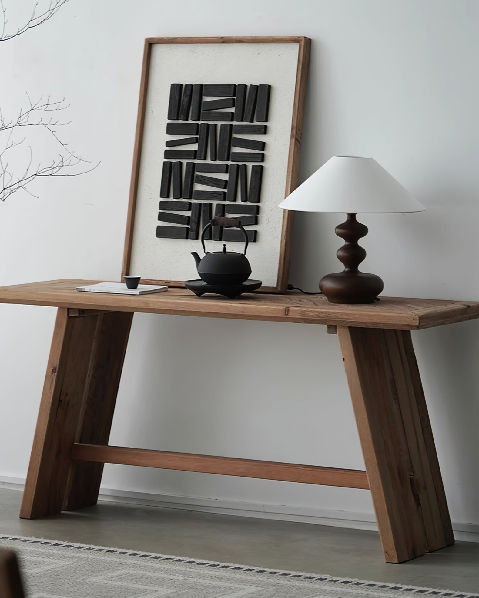 Nordic Retro Solid Wood Table Lamp M161