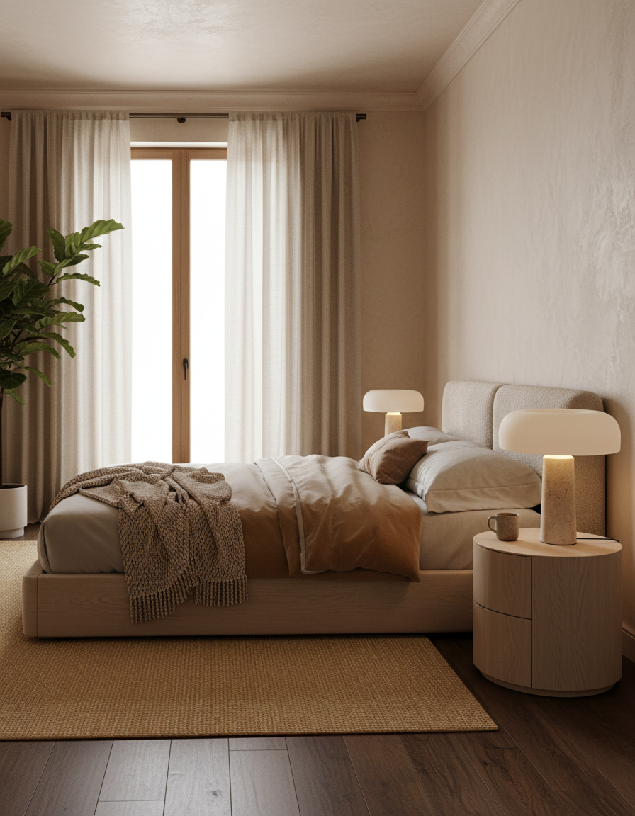 Kine Travertine Table Lamp D52