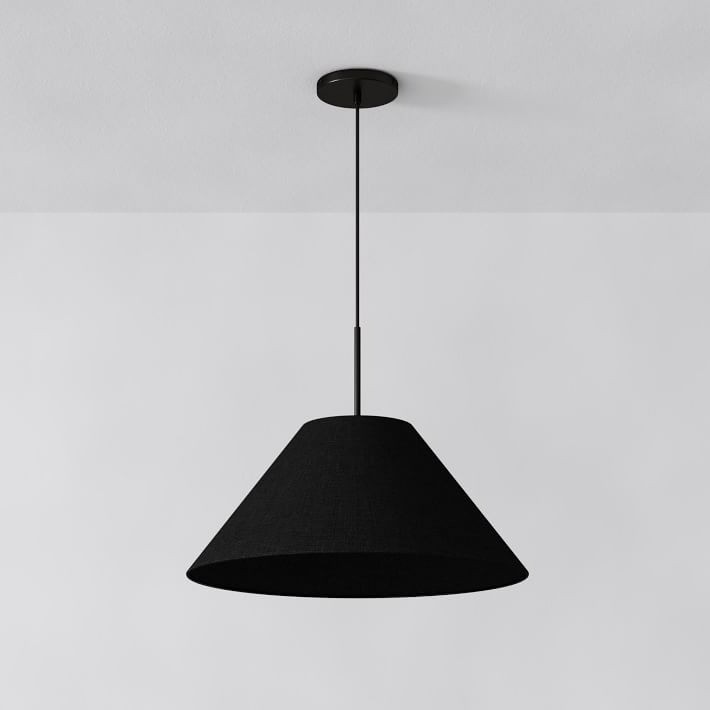 Conica Sculptural Fabric Cone Pendant Light - Modern Design for Dining Room T089