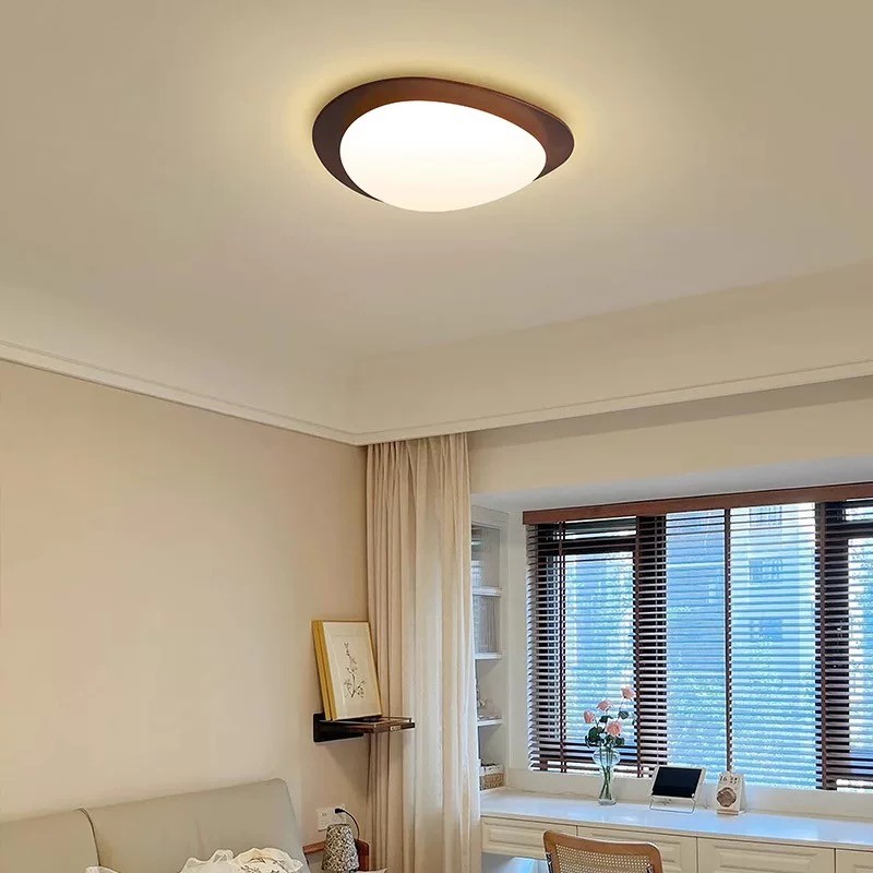 Pebble Walnut Ceiling Light M440
