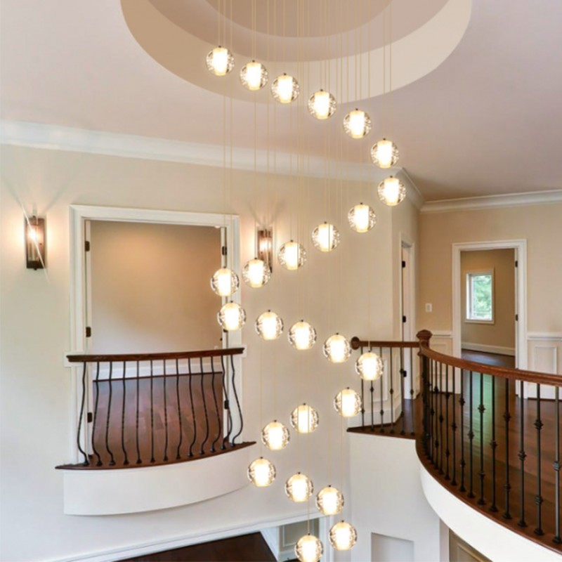Crystal Ball Pendant Light For Living Room