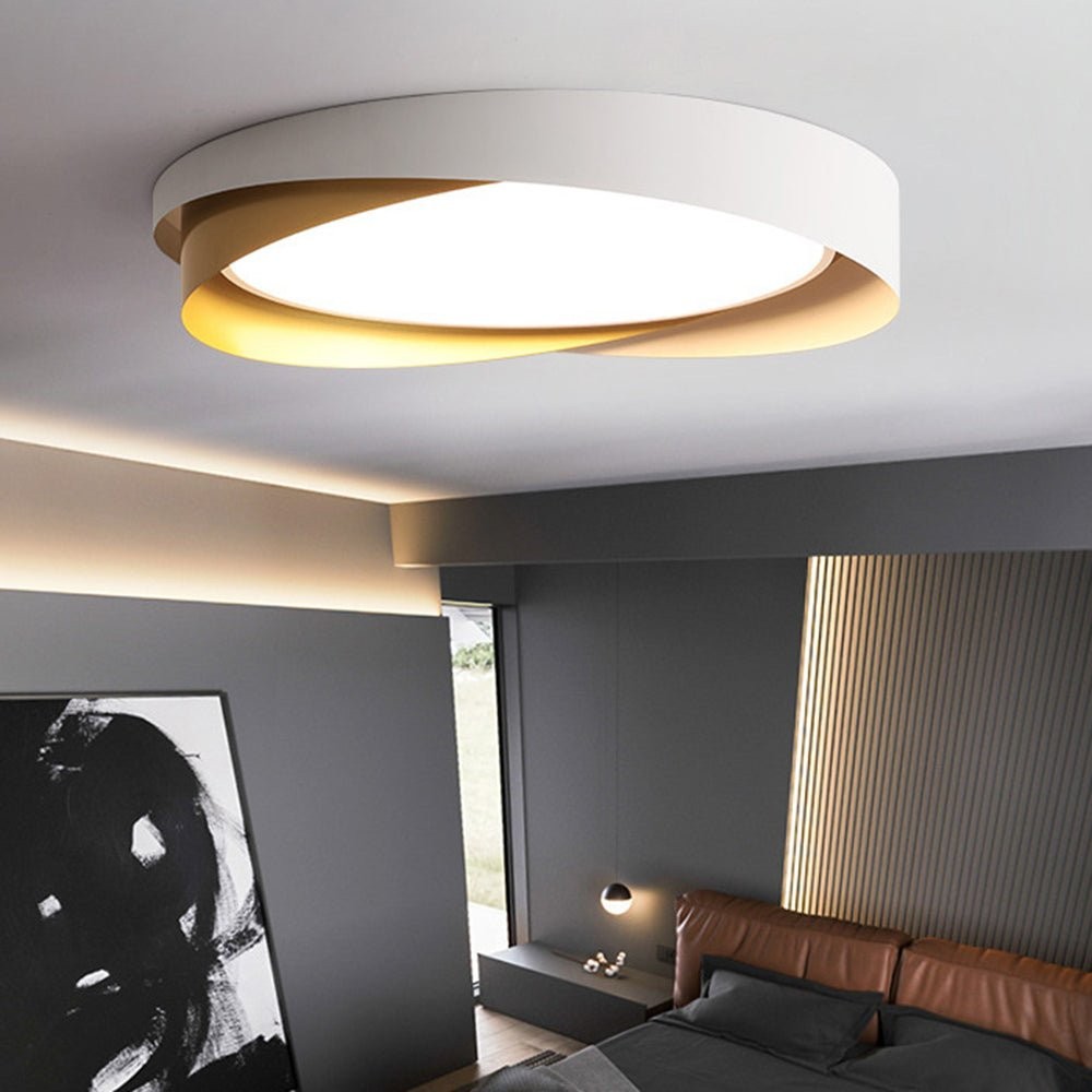 Nordic Style Modern Minimalist Wave Pattern Ceiling Lamp M528