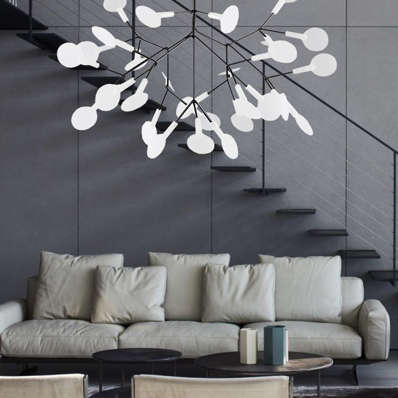 Scandinavian Branching LED Chandelier for Living Room