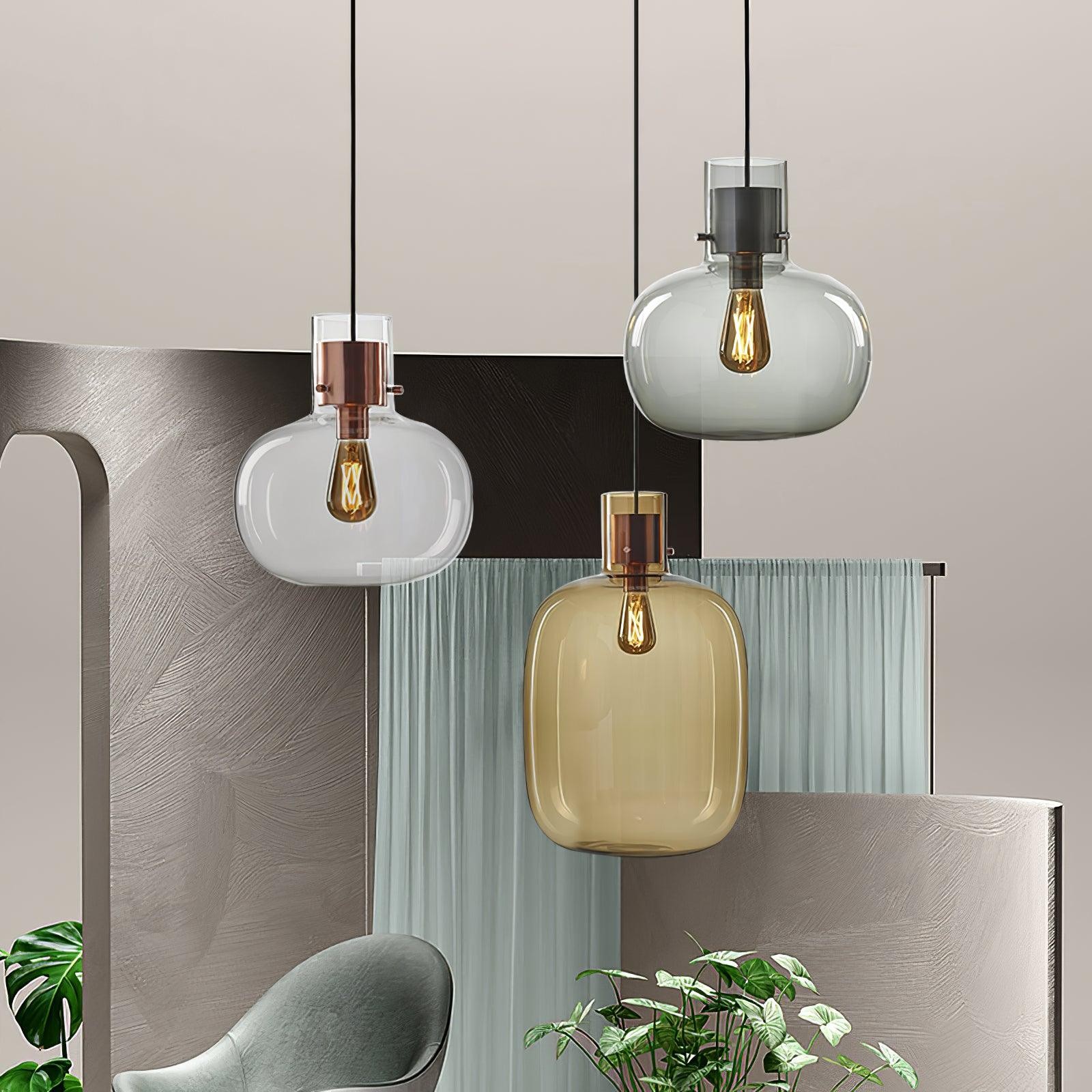Nordic Minimalist Luxury Personality Glass Pendant Light M487