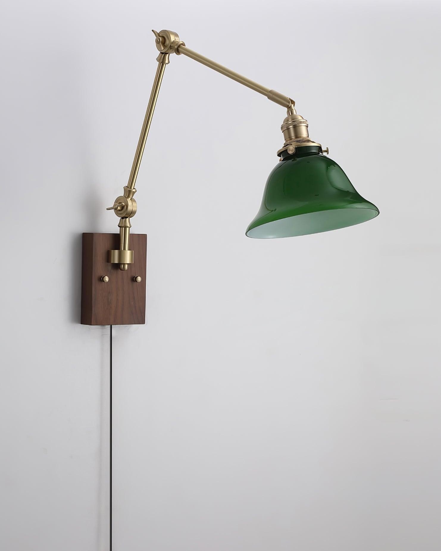 Banker Swing Arm Plug In Wall Light M289