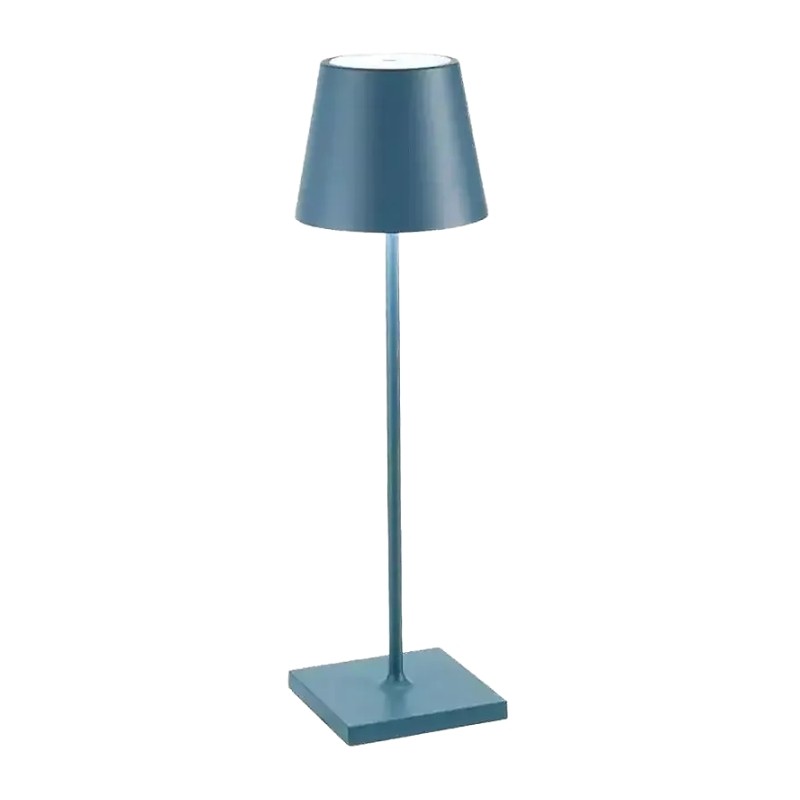 Blå finish Sladdlös uppladdningsbar LED-bordslampa S11