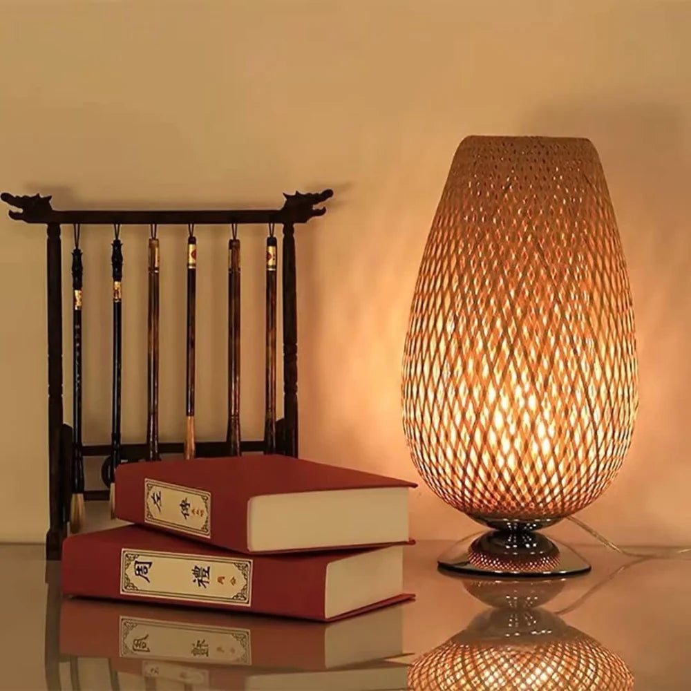 Handcrafted Sustainable Bamboo Table Lamp D847