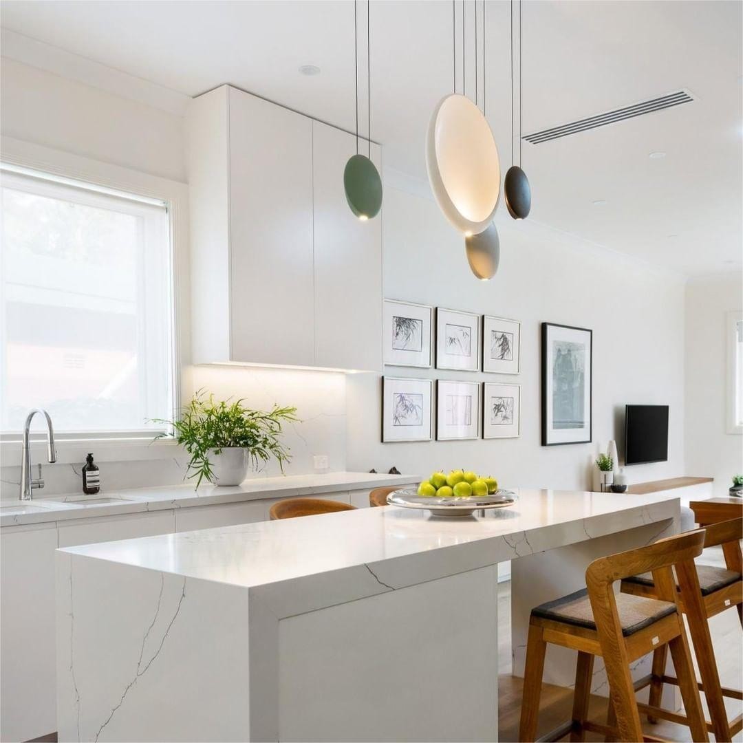 Modern Flattened Cosmos Pendant Light