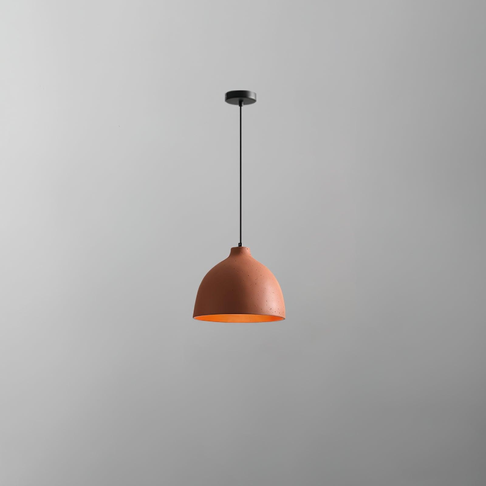 Modern Minimalist Industrial Resin Bowl LED Pendant Light M433