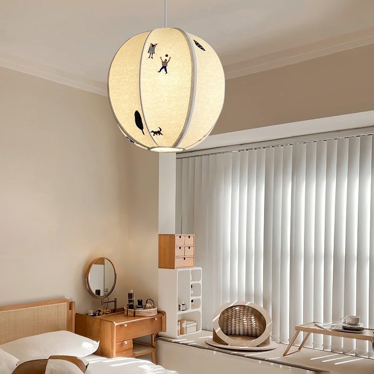 Park Embroidered Textile Pendant Lamp M442