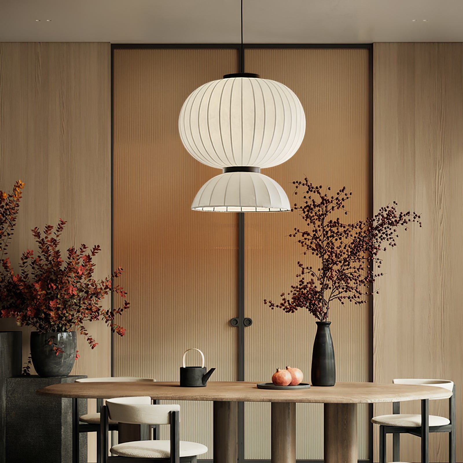 Mulberry Silk Lantern Pendant Light M536