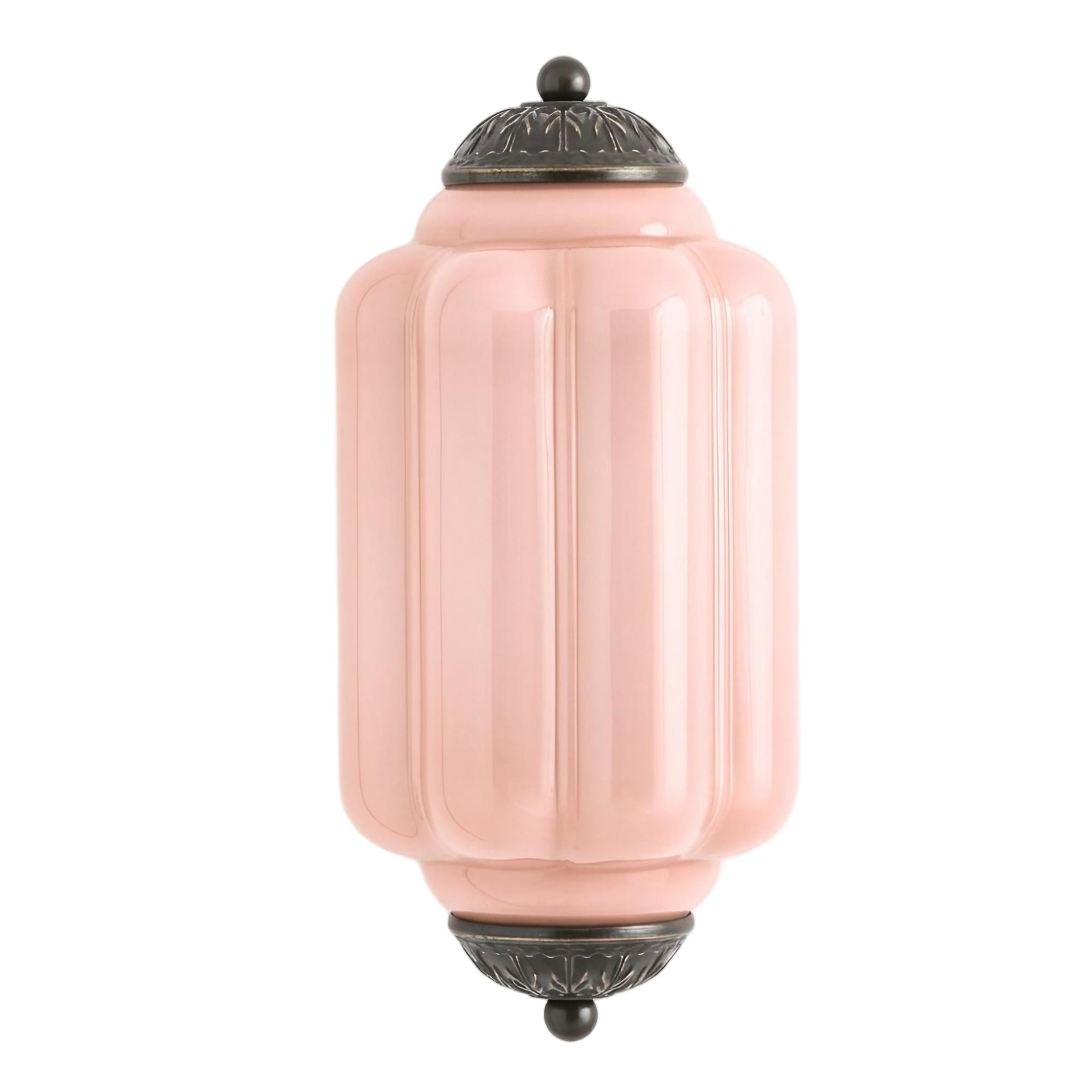 Eloise Long Pumpkin Retro Glass Recessed Wall Lamp G52