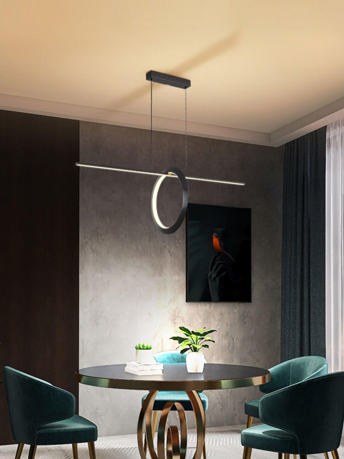 Minimalist High-End Geometric Line Pendant Light M548