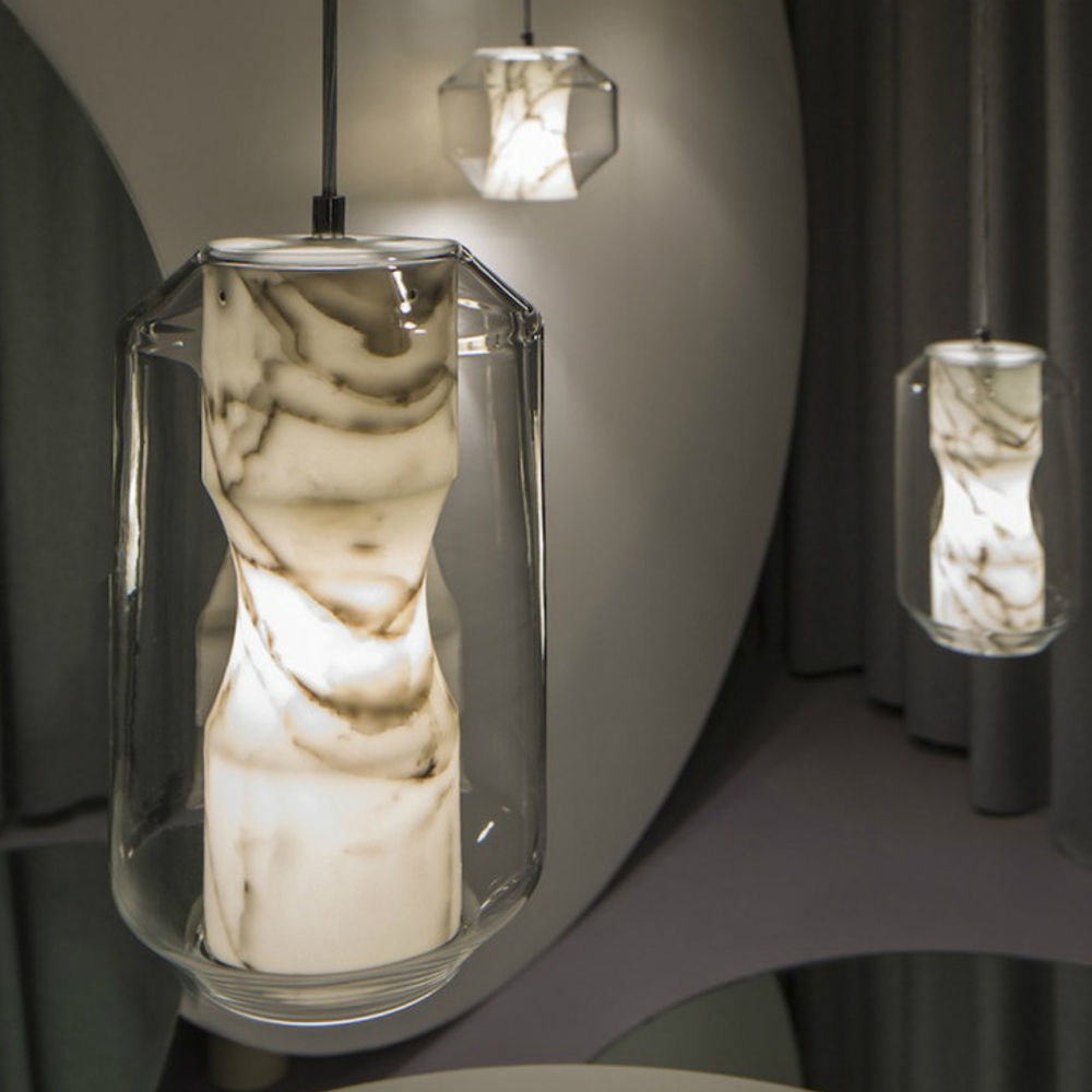 Glass Alabaster Pendant Lamp D444