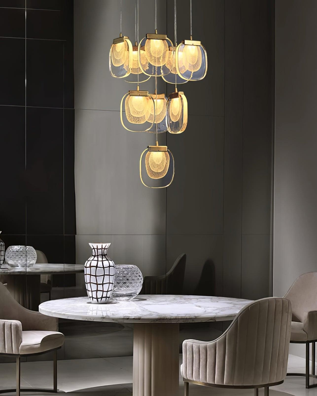 Glass Ripples Pendant Lamp M258
