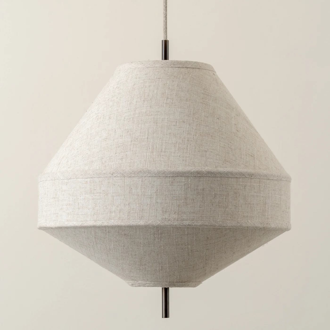 Zalen Layered Linen Pendant - Bronze Ceiling Light for Living & Dining T651