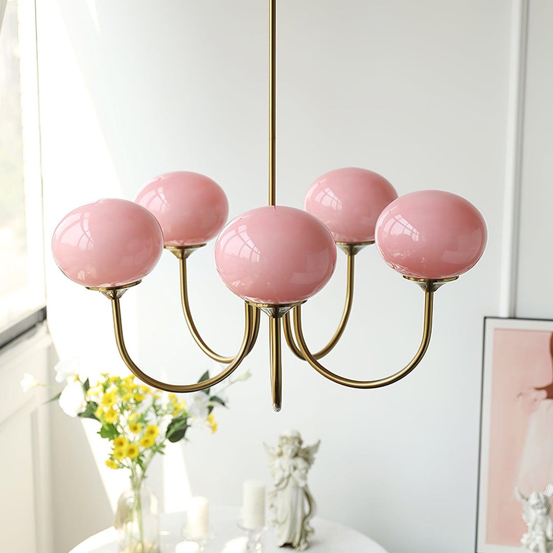 Nordic Bauhaus Glass Marshmallow Chandelier S168
