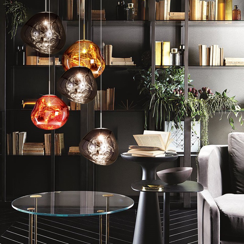 Dynamic Surface Pendant Light For Living Room S09
