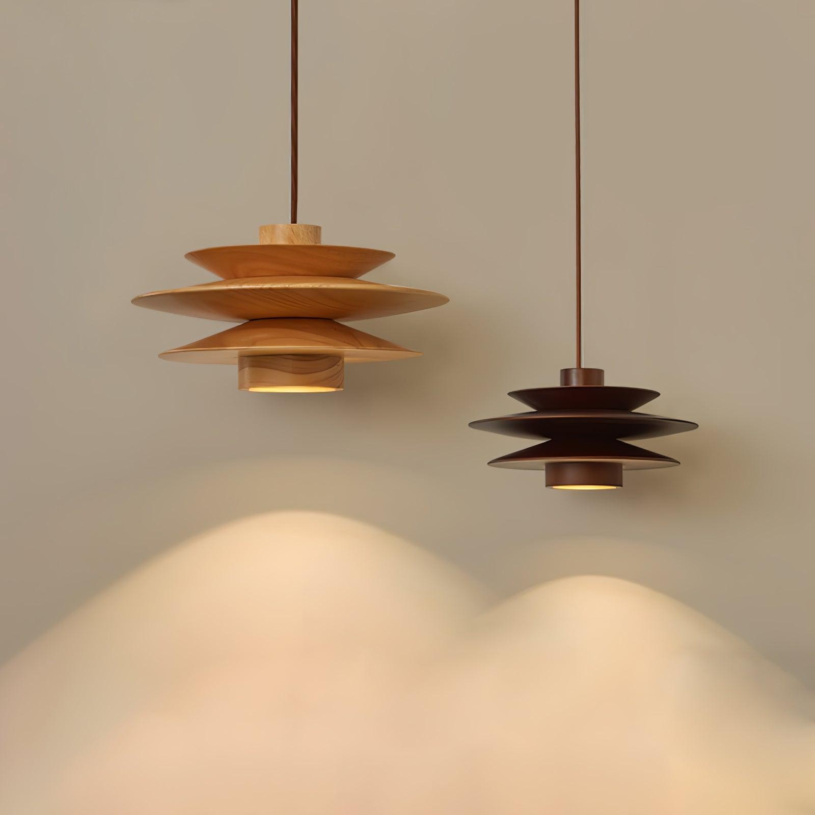 Multi Tiered Disc Pendant Lamp M484
