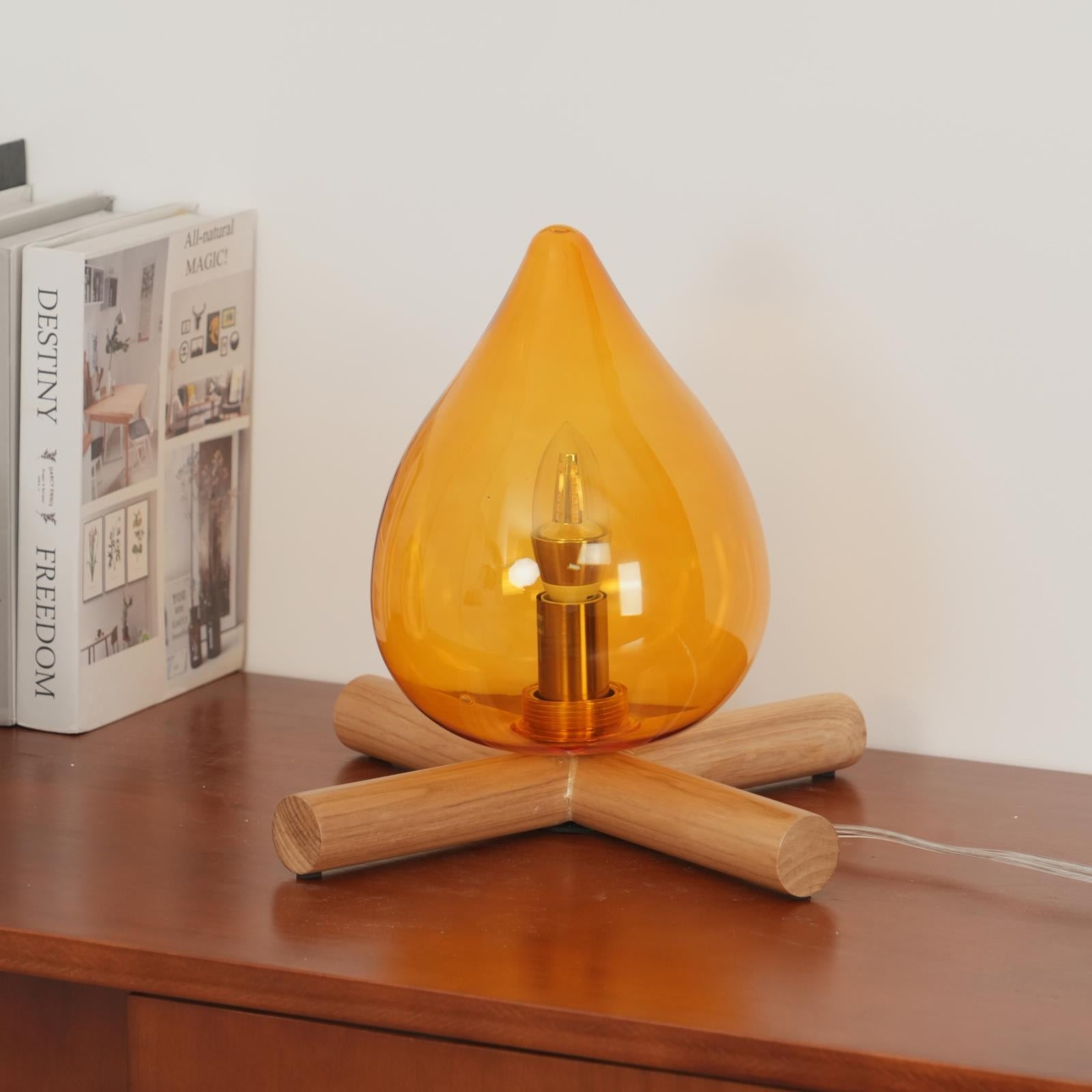 Funny Fire Shape Small Flame Table Lamp M155