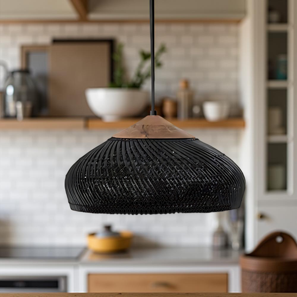 Retro Bohemian Rattan Pendant Light D836