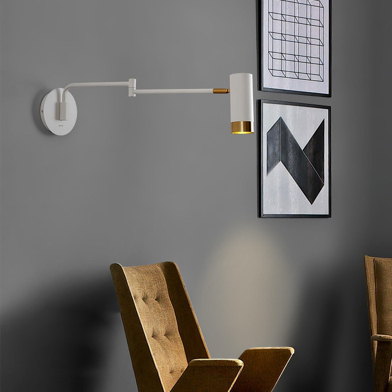 Modern Industrial Telescopic Revolving Adjustable Swing Arm Wall Lamp M430