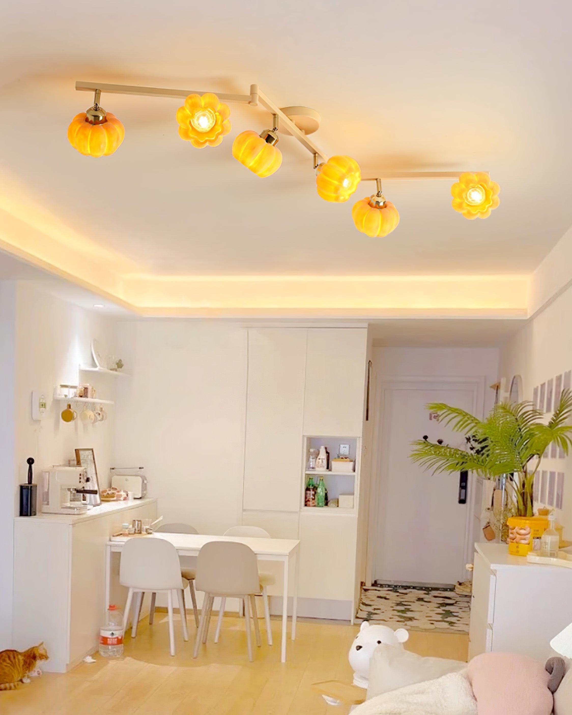 Pumpkin Flower Ceiling Lamp M315