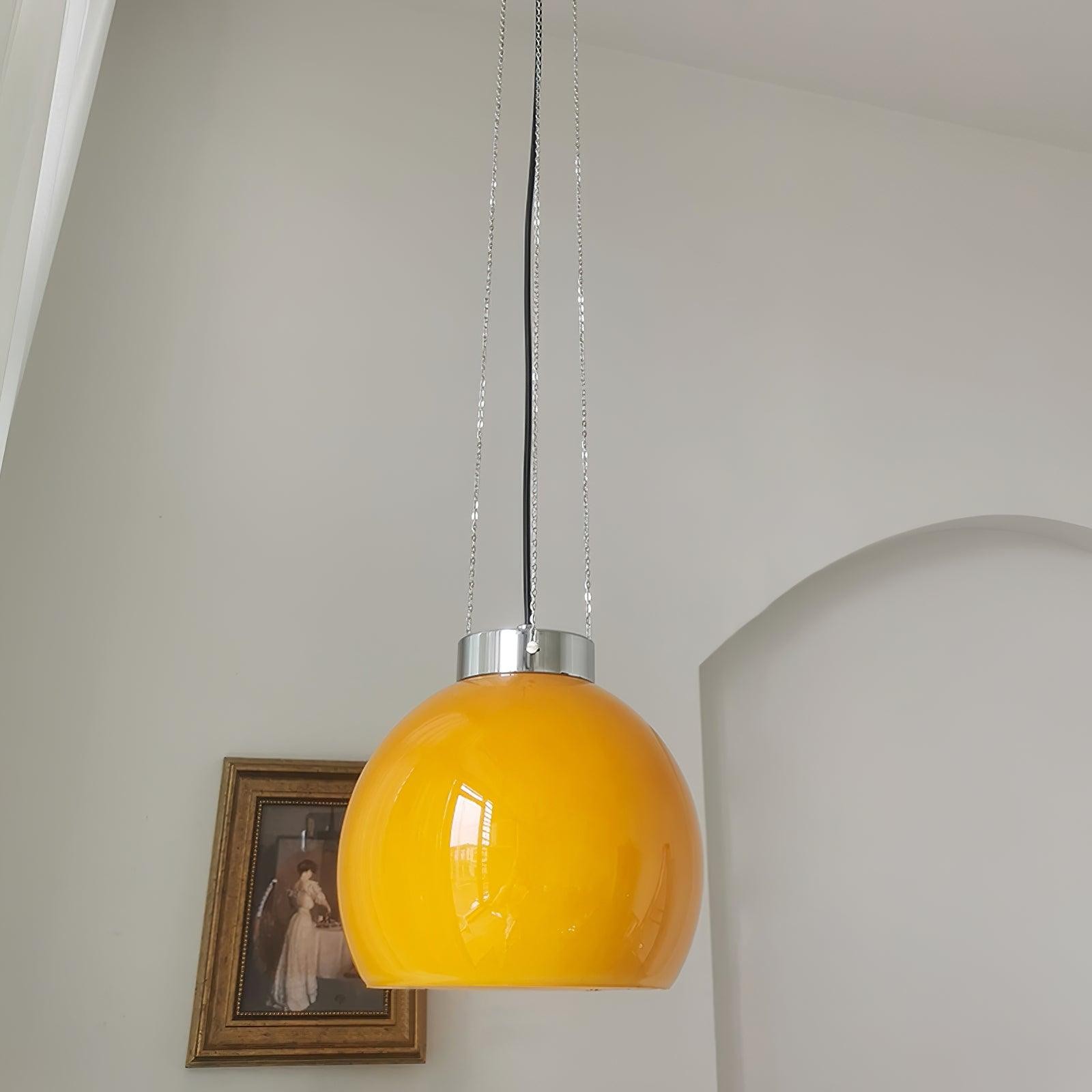 Vintage Bauhaus Creative Hemispherical Pendant Light M56