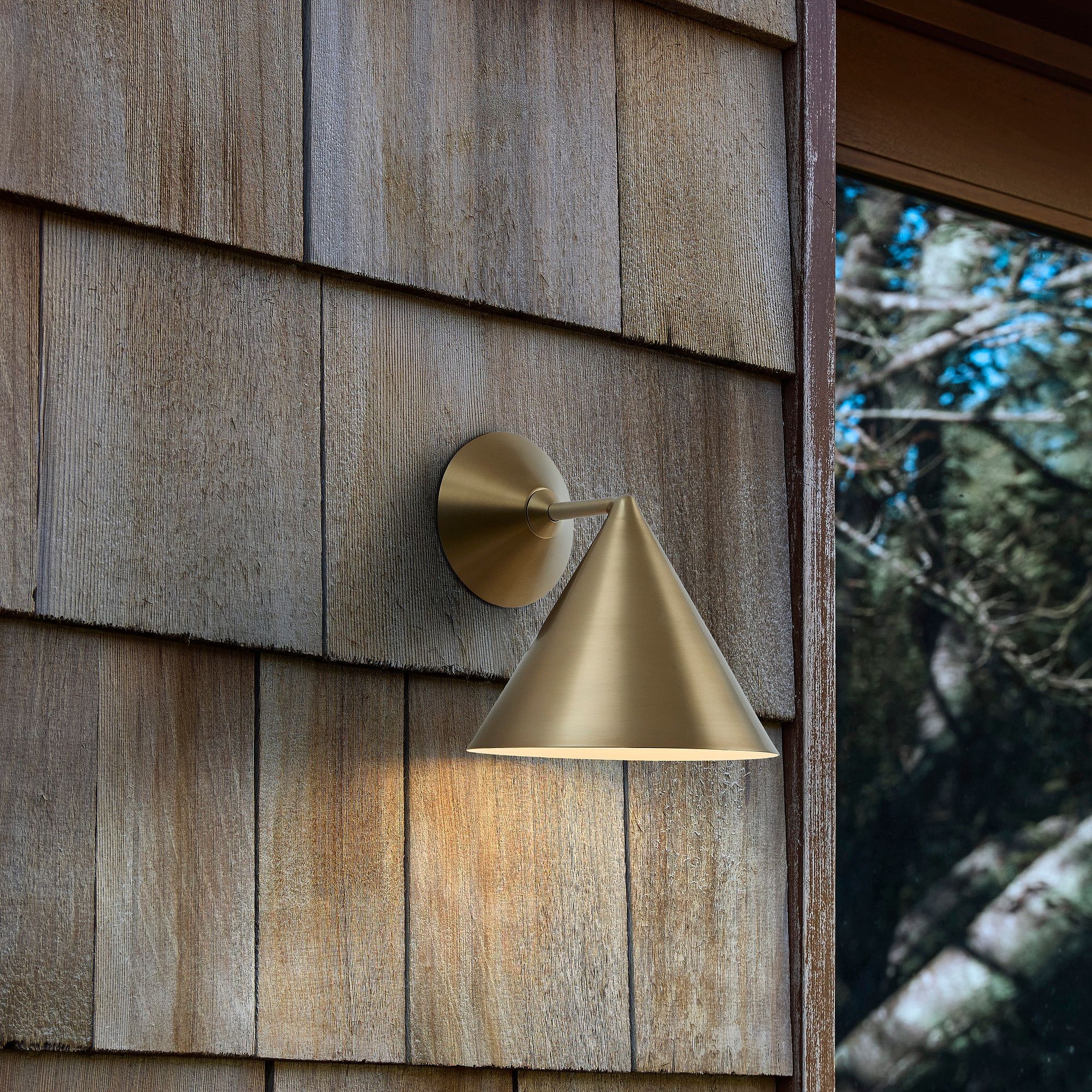 Brivana Outdoor Sconce - Modern Metal Wall Light T269