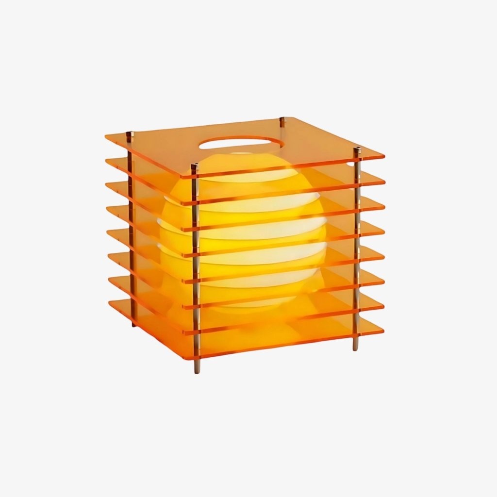 Afterglow Series Moon Cube Geometric Sphere Table Lamp - Modern Style Bedroom Decor T501
