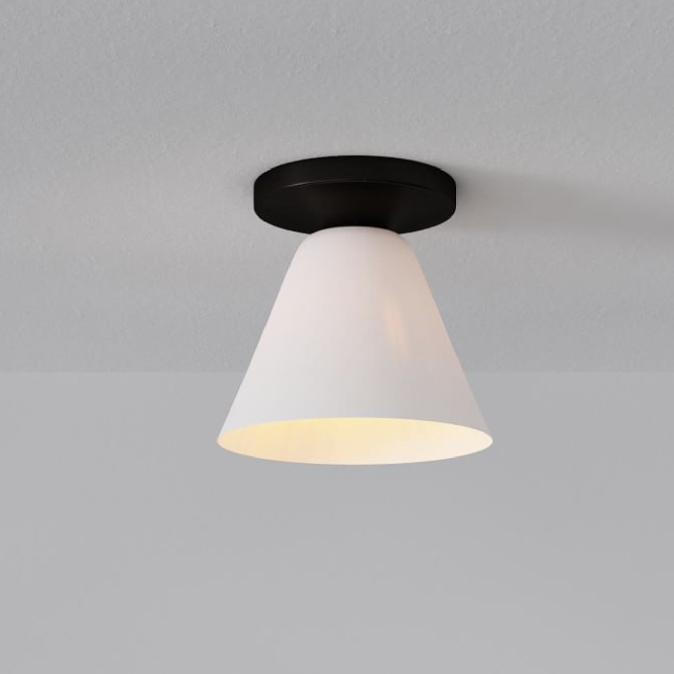 Conica Cone Flush Mount – Glass Ceiling Light for Modern Spaces T233