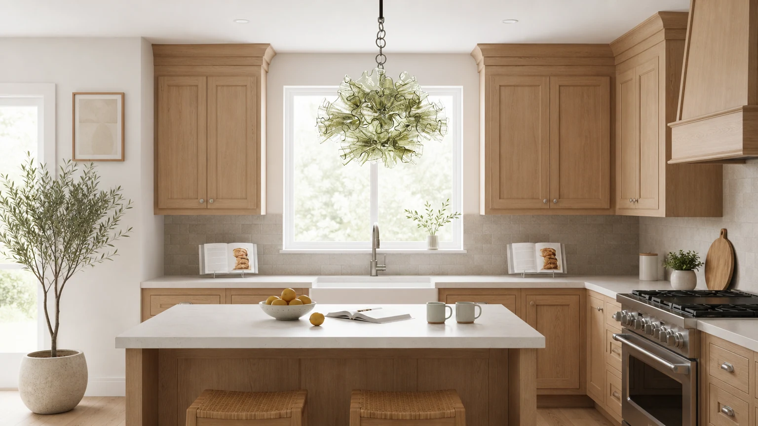 Lampa wisząca Zerelle D113 zainstalowana w eleganckim pomieszczeniu