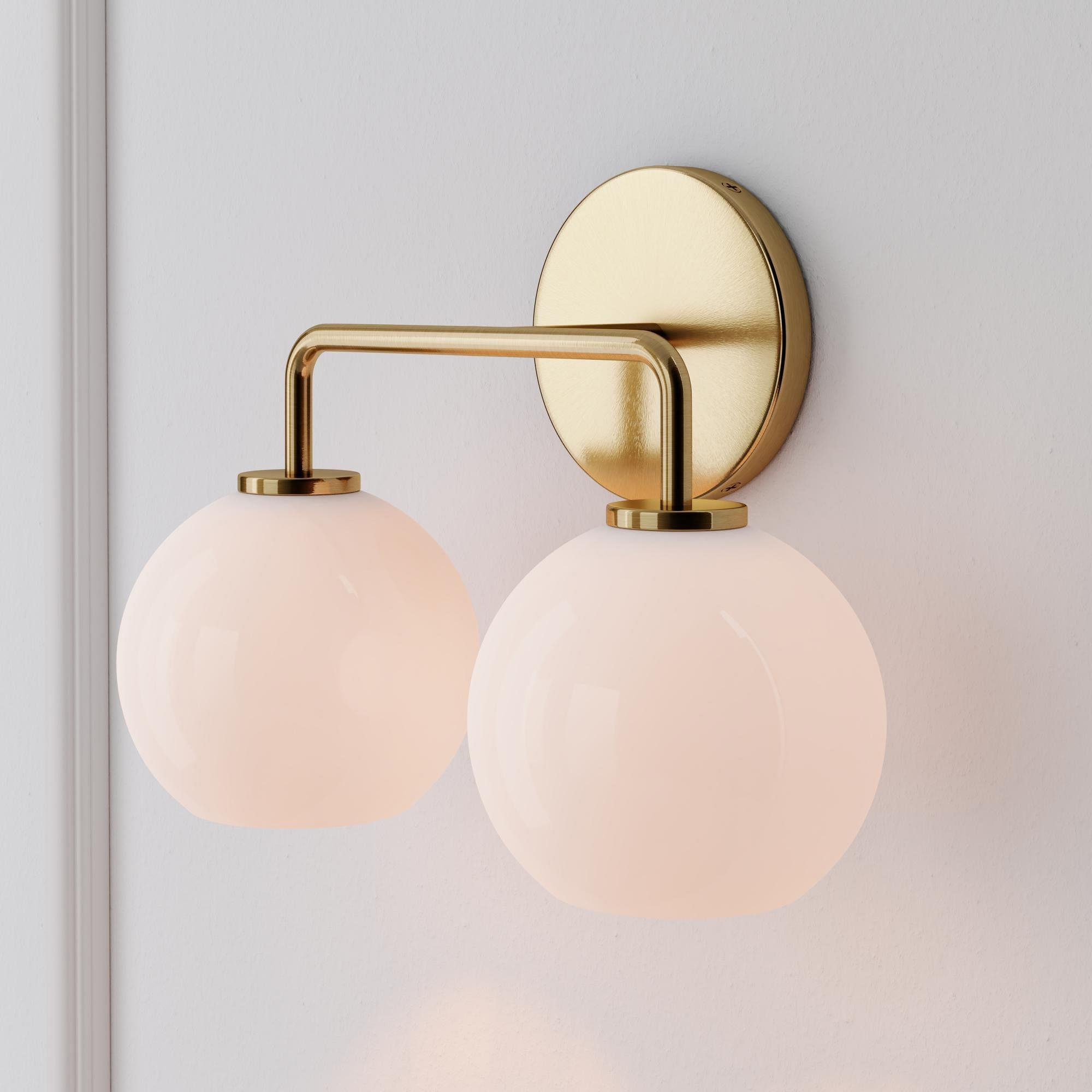 Selvion Artistic Globe Sconce Light - Handcrafted Glass Sculptural Wall Fixture T021