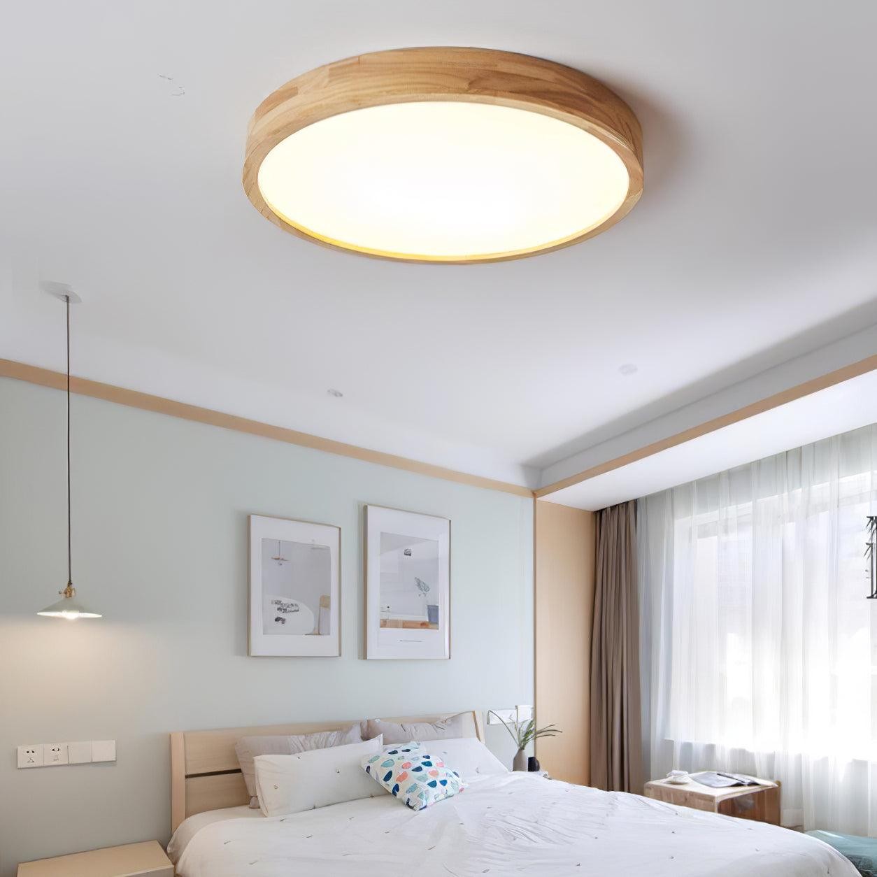 Wooden Geometric Ceiling Light M295