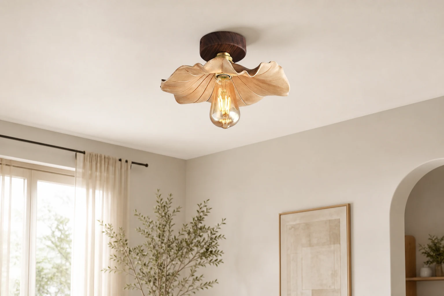 Lampa sufitowa Liora D138 w scenie lifestylowej